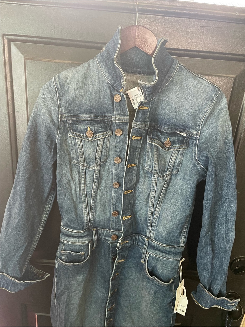 MOTHER Denim piece, specifically identified as the "The Cover Up" dress - Picture 3 of 7